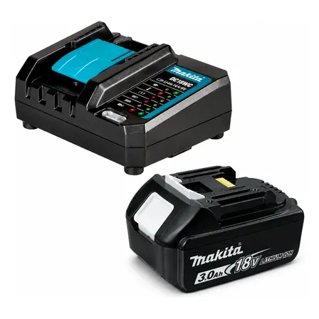 Carregador De Bateria Dc18wc Bivolt Com Bateria 3ah 18v Makita