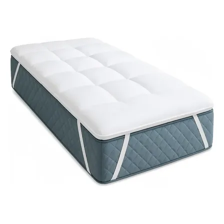 Pillow Top Solteiro Percal 400 Fios Colchão Macio Cama Box Branco Liso Solteiro
