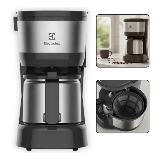Cafeteira Elétrica Electrolux Ecm12 Efficient Jarra Aço Inox