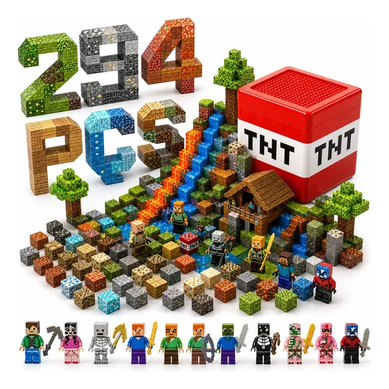 Blocos De Construção Magnéticos Cubo Brinquedo Educativo Kit