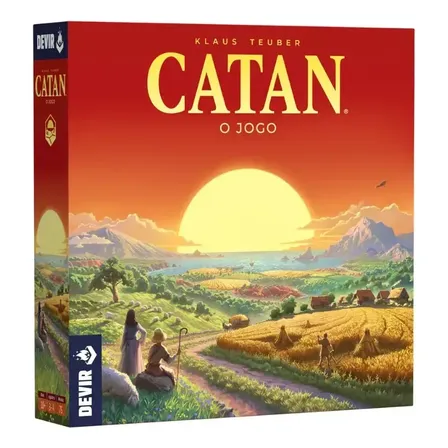 Jogo Catan - 6a Edição, 3-4 Jog - Catan Tabuleiro Devir Ptbr