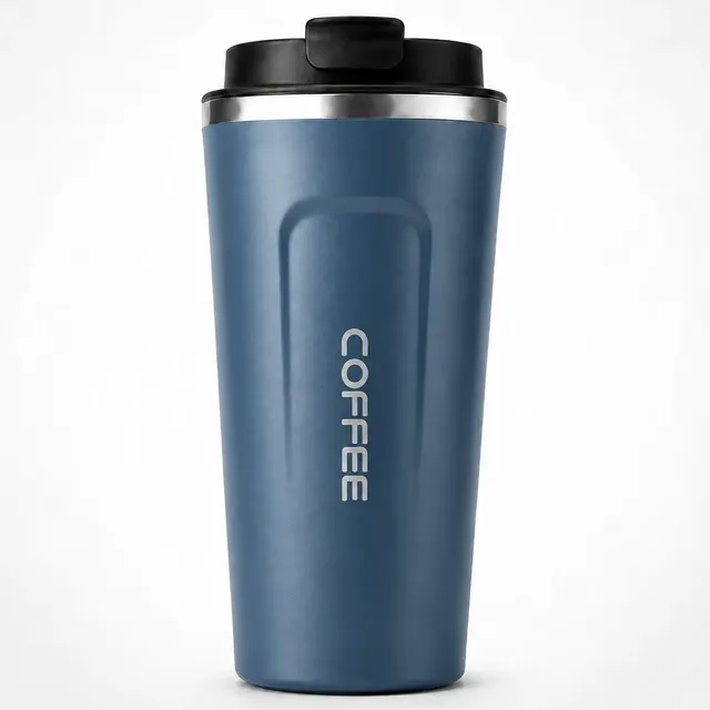 Copo Térmico Inox Café Chá Anti-vazamento Vacuum 510ml Azul Coffee