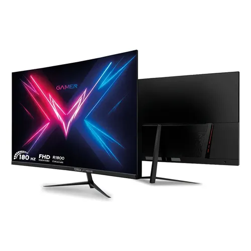 Monitor Gamer Brx Xtreme 24 Full Hd Curvo Va 180hz Hdmi/dp Preto 127/220v
