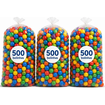 Kit 500 Bolinhas Para Piscina De Bolinhas Coloridas Especial Coloridas