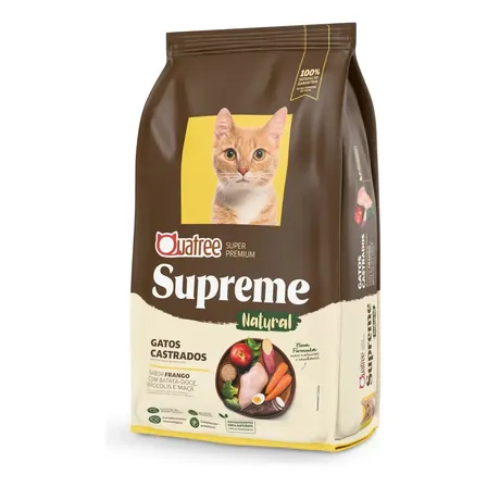 Quatree Supreme Ração Gatos Castrados Frango 10.1kg