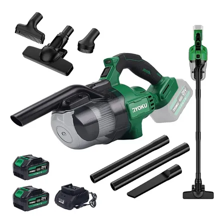 Aspirador De Pó Portátil 300w 2 Baterias 6 Acessórios Ryoku