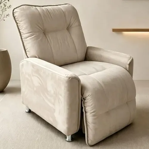 Poltrona Papai Retrátil Reclinável Conforto - Innove Decor Creme