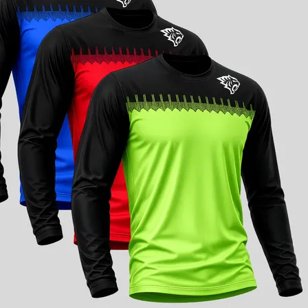 Kit 3 Camiseta Dry Fit Manga Longa Proteção Segunda Pele Kit 2 Gg