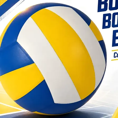 Kit Bola De Vôlei Tamanho 5 Para Quadra E Praia Com Bomba Amarelo