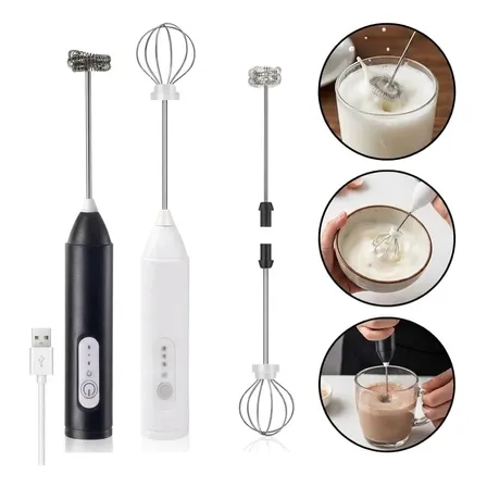 Mini Mixer Misturador De Bebidas Elétrico Espumador 2 Em 1 Sortido