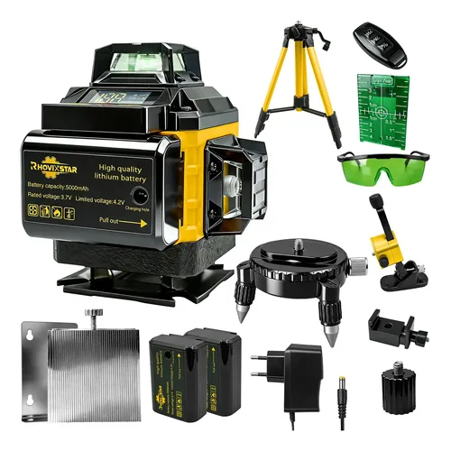 Nível Laser Verde 16linhas Autonivelante 2baterias Rhovistar