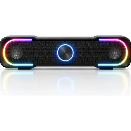 Caixa De Som Soundbar Para Tv Pc Gamer Com Subwoofer Usb P2 Preto 127/220v