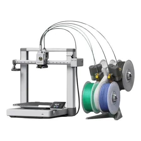 Bambu Lab A1 Combo Ams Lite Prateada Impressora 3d 127/220v Prateado