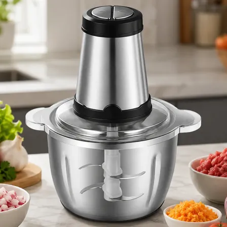 Triturador Multifuncional 2l Inox Para Cozinha 127v/220v 3l Grande Capacidade 127v