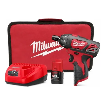 Kit Parafusadeira 1 / 4 - 12v - 2401 - 159n Milwaukee Vermelho 127/220v