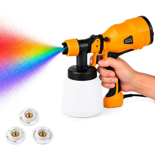 Pistola De Pintura Pulverizadora Hvlp Portátil 1.1l 650w
