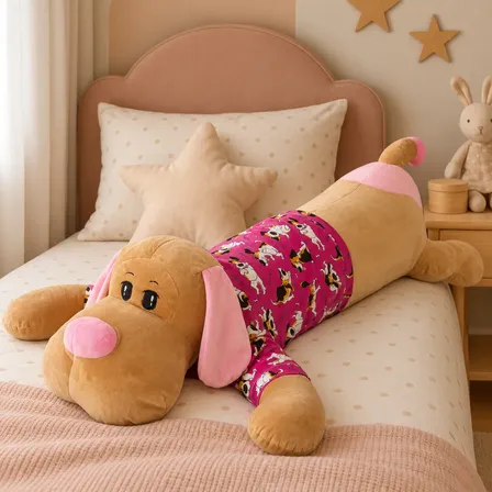Xuxão Dog Bichinho De Pelúcia Almofada Cachorro Gigante Pink