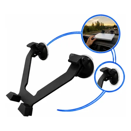 Suporte Starlink Mini Carro Painel Ventosa Antimulta Preto Preto