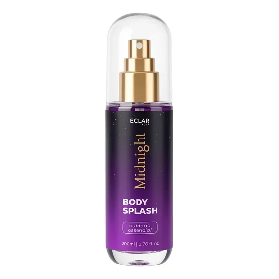 Body Splash Midnight Feminino 200ml Perfumado Aroma Marcante