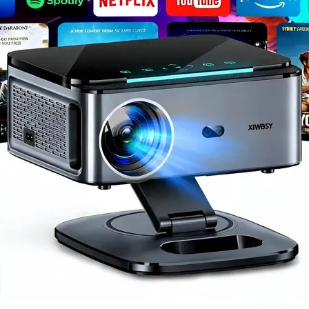 Proyector 4k 45000 Lúmens Wifi6 Proyectores Google Tv 1080p Preto 127/220v