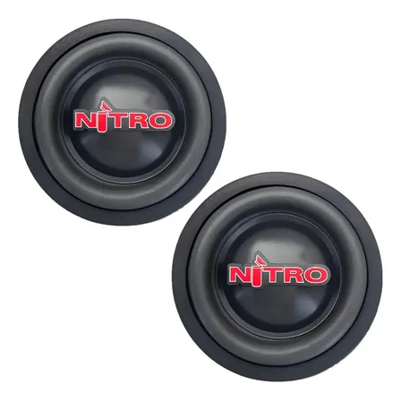 Kit 2 Alto Falante Nitro 350w Spyder Subwoofer 4ohms 8 Pol Preto