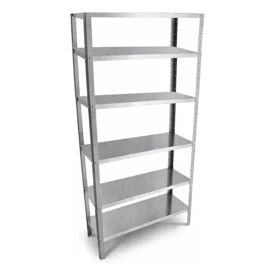 Estante Prateleira Multiuso Aço Galvanizado 180x60x28cm Prateado