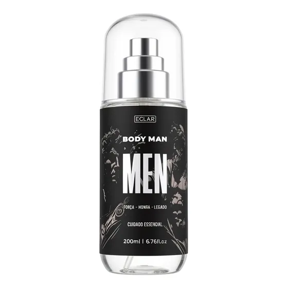 Body Splash Men Masculino 200ml Aroma Fresco Amadeirado