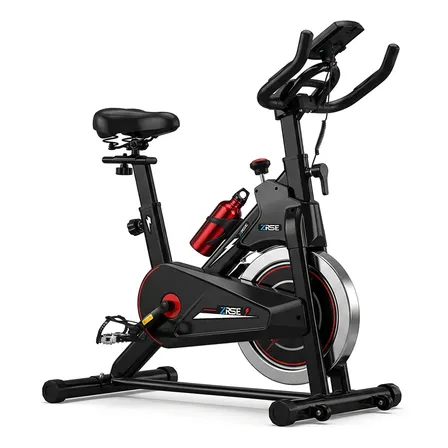 Bicicleta Spinning Ergométrica 10kg Ajustável Até 130kg Preto 1.5v