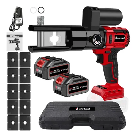 Alicate De Corte Hidráulico16-240mm² Eléctrico 2 Baterias Vermelho