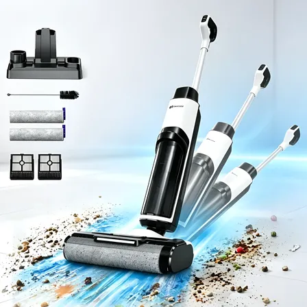 Aspirador De Pó Vertical Sem Fio Seco Úmido Redroad W15 200w Branco 127/220v