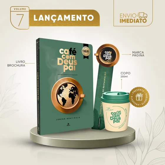 Café Com Deus Pai 2027 | Brochura + Copo 250ml