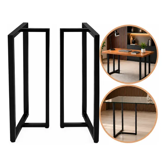 Kit Pe De Mesa Industrial Pe De Mesa Metal Pe De Mesa Preto