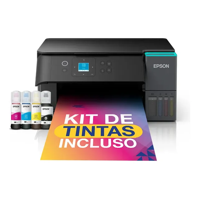 Impressora Multifuncional Epson Ecotank L4360 Bivolt Preto 127/220v