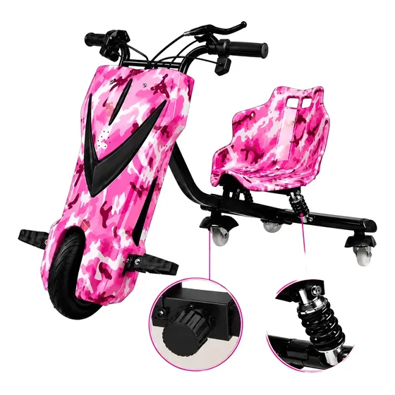 Patinete Elétrico Triciclo Infantil Drift 350w Amortecedor