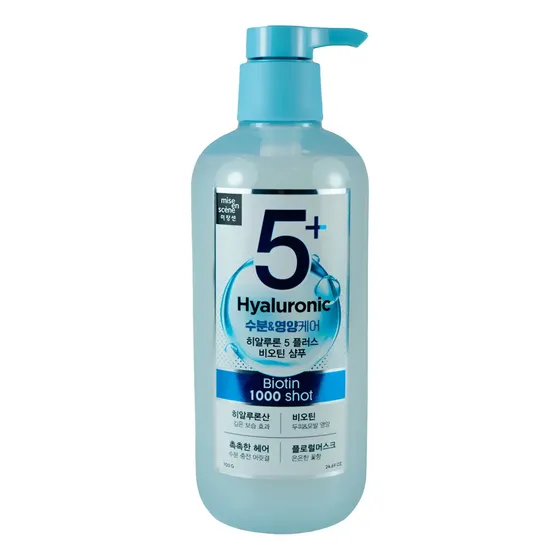 Shampoo Mise En Scène 5+ Hyaluronic Acid Biotin 1000 Shot