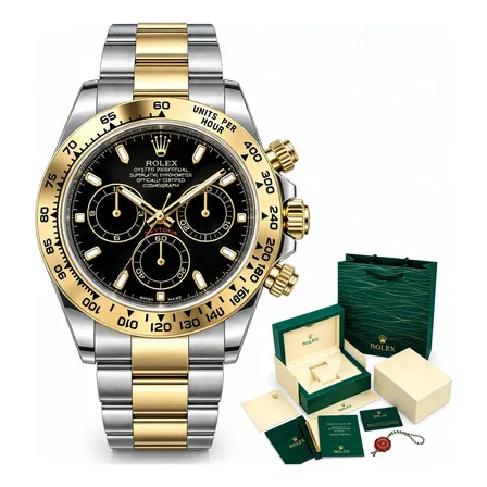 Relógio Rolex Daytona Bicolor Preto Automático Base Eta 3035