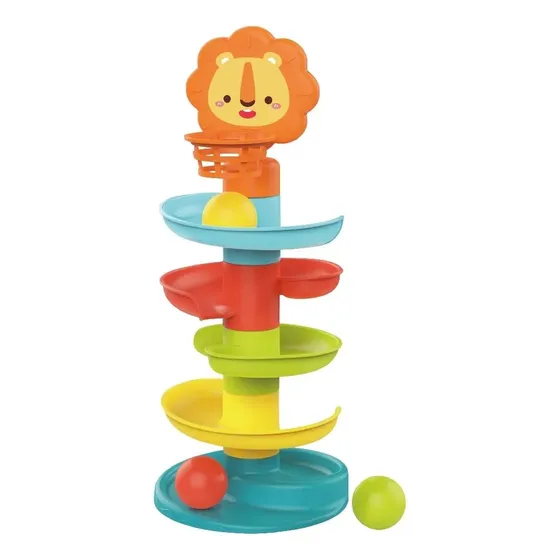 Brinquedo Interativo Torre Bolinha Chocalho Slide Maxi Baby