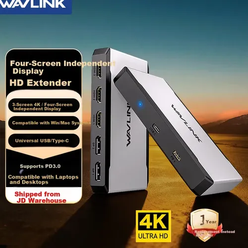 Wavlink Wl Ug7701 Dock Usb-c Para Windows Pd 100w 4k60hz