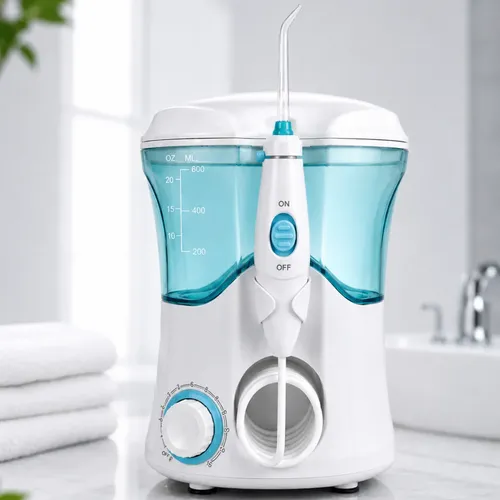 Irrigador Bucal Oral Elétrico 600ml 10 Níveis 7 Bicos Bivolt