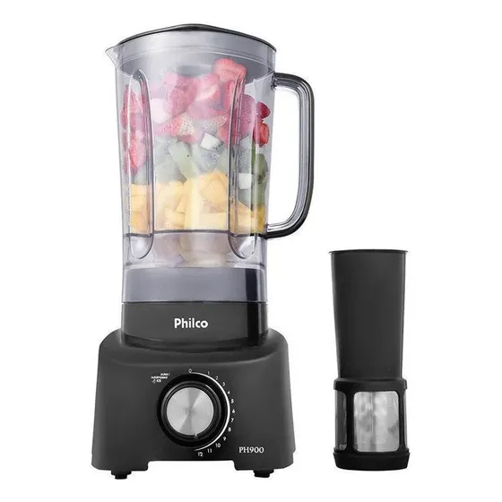 Liquidificador Philco 1200w 3l 12 Velocidades Preto Ph900