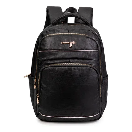 Mochila Resistente À Água E Reforçada Para Viagens Feminina Preto