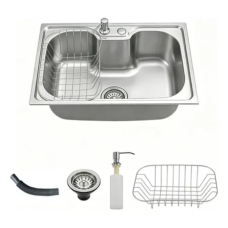 Kit Cuba Gourmet Cozinha Aço Inox 304 50x40cm Com Acessórios Prateado