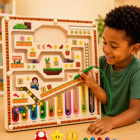 Brinquedo Magnético Labirinto Educativo Infantil Montessori Única