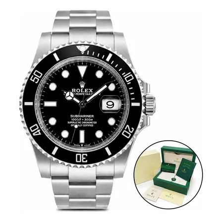 Relógio Rolex Submariner Date Automático Safira 41mm