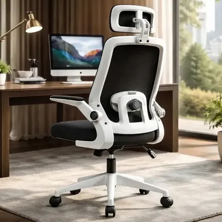 Cadeira De Escritório Ergonômica Giratória Premium Tela Mesh Multicolorido Espuma De Alta Densidade