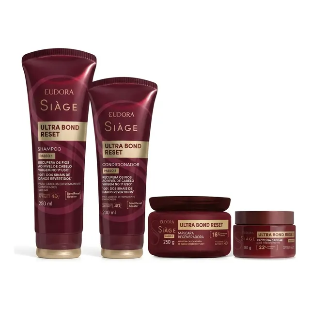 Combo Siàge Ultra Bond Reset (4 Itens)