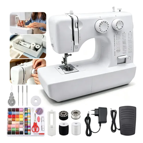 Máquina De Costura Elétrica Portátil 45 Pontos Pedal Ufr-818