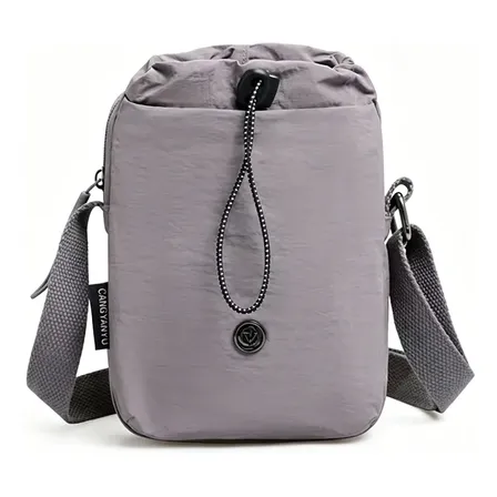 Bolsa Shoulder Bag Pequena Transversal Unissex Preta Moderna Roxo