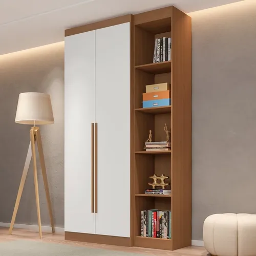 Guarda-roupa Modulado 2 Portas 2 Gavetas 4 Prateleiras