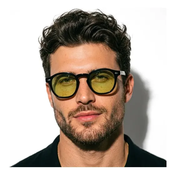 Óculos De Sol Redondo Masculino Feminino Premium Luxo Old Uv